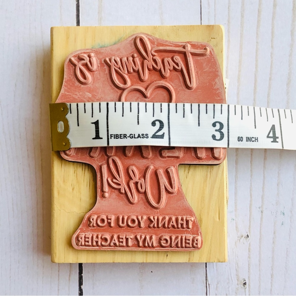 Teaching Is Heart Work Stamp - Picture 7 of 7
